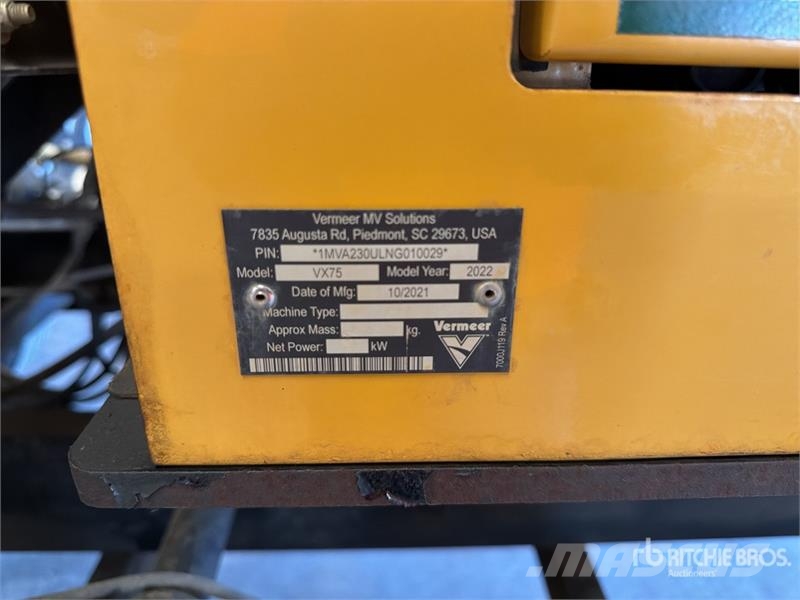 Vermeer VX75-800 800 gal T/A Vacuum Excavation Unit 드릴링 장비 부속품 및 예비 부품