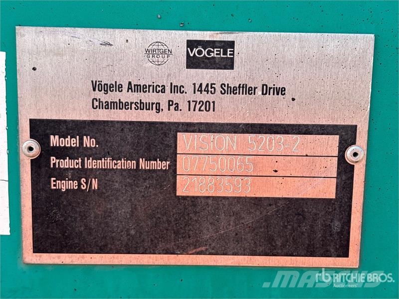Vögele Vision 5203-2 معدات السفلتة