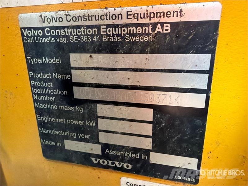 Volvo A60H Articulated Dump Truck Zglobni demperji