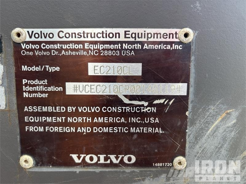 Volvo EC210C L Tracked Excavator Beltegraver