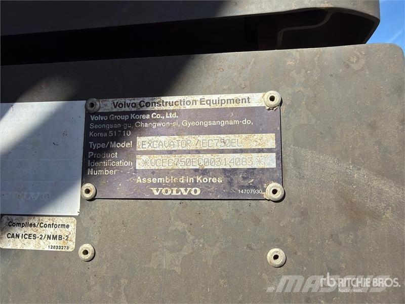 Volvo EC750EL Tracked Excavator Crawler excavators