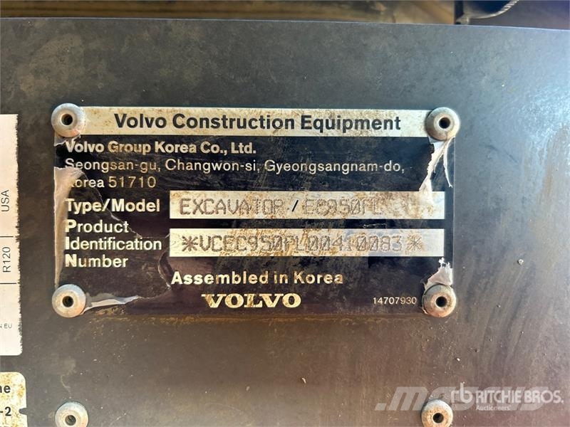 Volvo EC950FL Tracked Excavator Bandgrävare