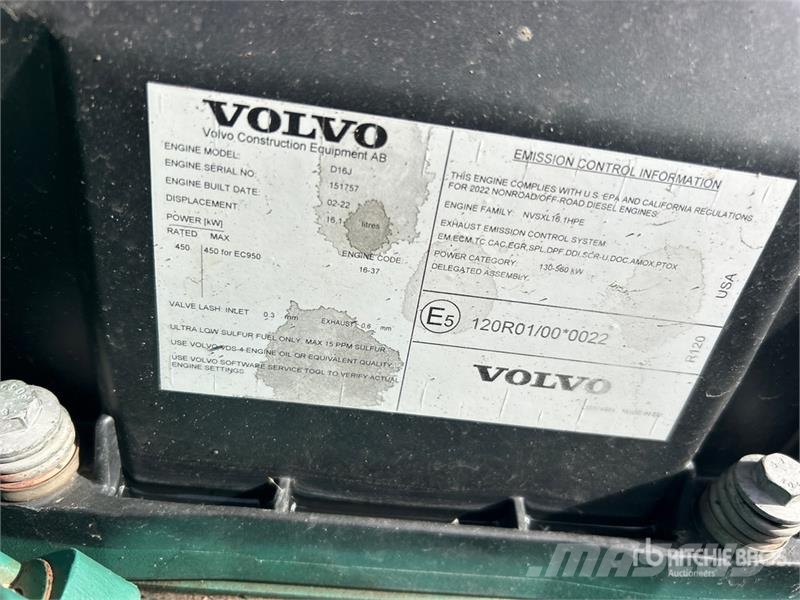 Volvo EC950FL VG Tracked Excavator Roomikekskavaatorid