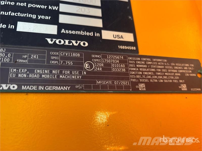 Volvo L120H Wheel Loader Kolesni nakladalci