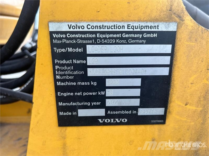 Volvo L20H Wheel Loader ホイールローダー・タイヤショベル