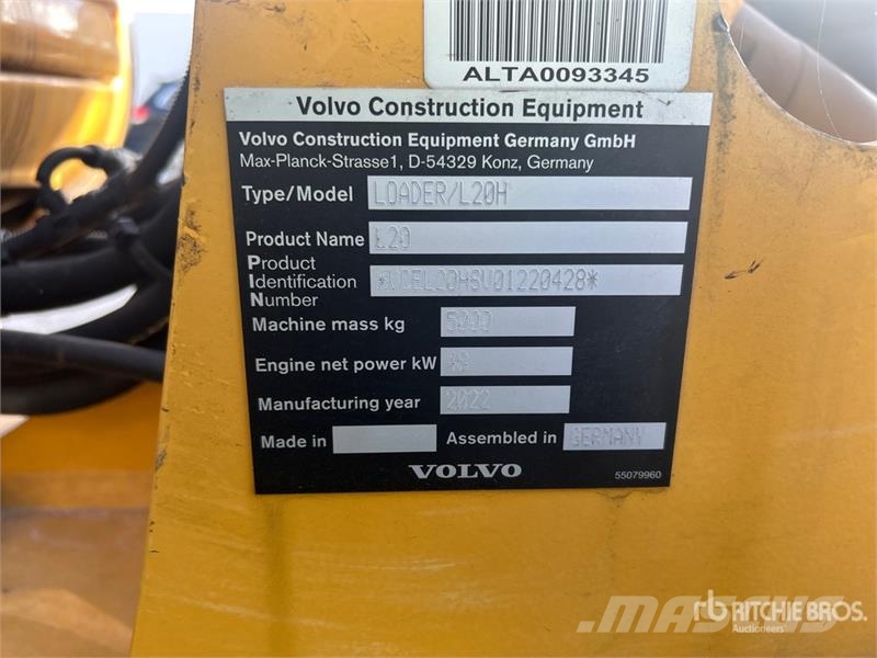 Volvo L20H Wheel Loader ホイールローダー・タイヤショベル