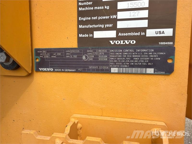 Volvo L70H Wheel Loader Incarcator pe pneuri