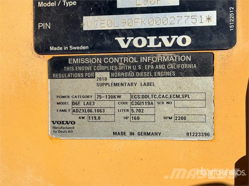 Volvo L90F Wheel Loader Wheel loaders