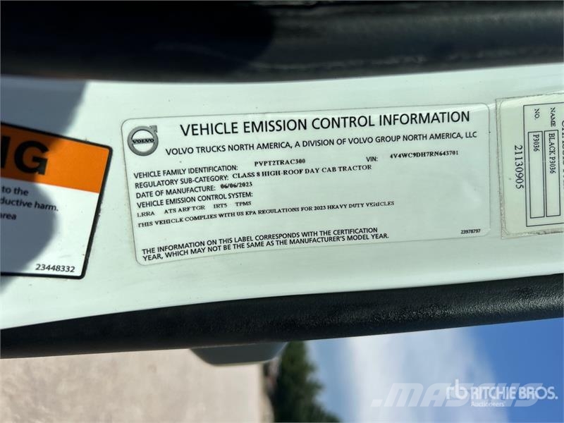 Volvo VNR300 6x4 T/A Day Cab Truck Tractor Prime Movers