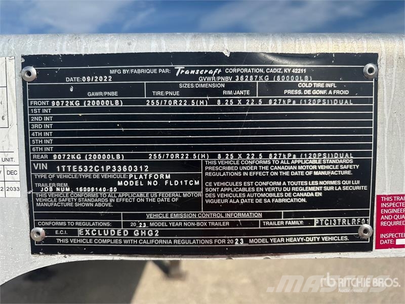 Wabash 53 ft T/A Step Deck Trailer 平板拖车