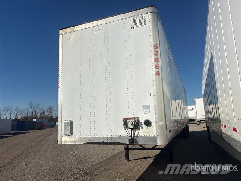 Wabash 53 ft x 102 in T/A Van Trailer Furgons
