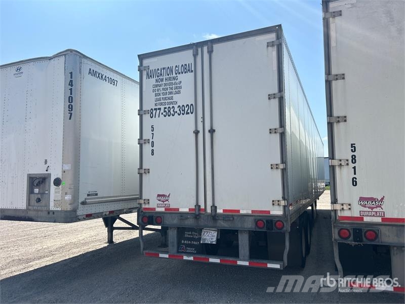 Wabash DVLSHPC 53 ft x 102 in T/A Van Trailer مقطورات ذات هيكل صندوقي