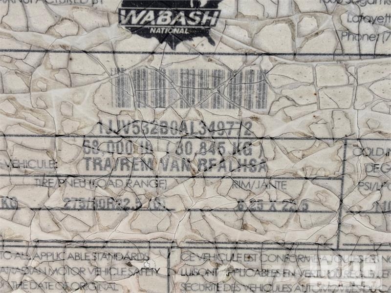 Wabash RFALHSA 53 ft x 102 in T/A Refrigerated Trailer Semi-reboques com temperatura controlada
