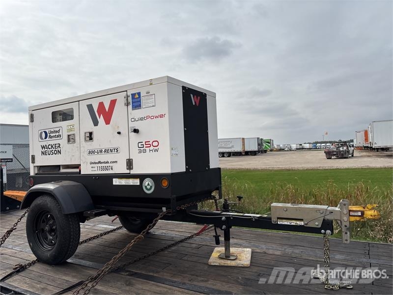 Wacker G50T4F 38 kW Mobile Generator Set Diesel Generators
