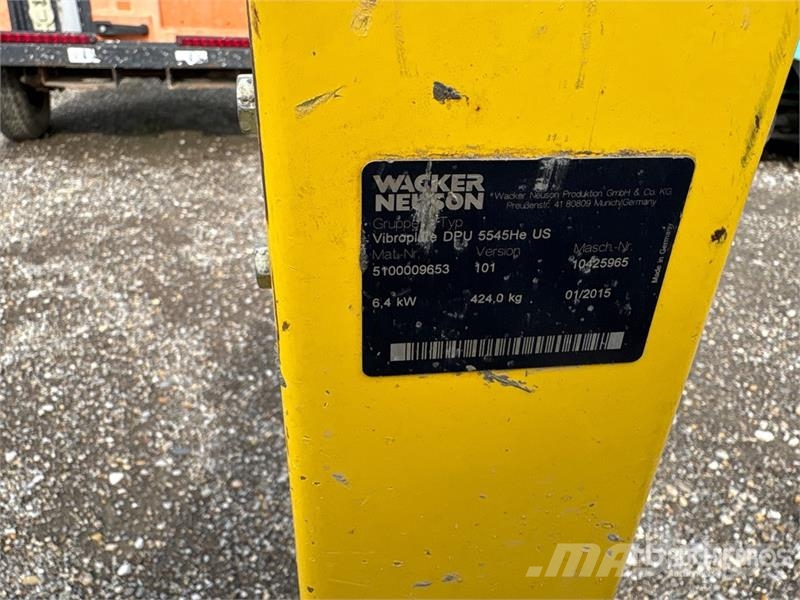 Wacker Neuson DPU5545HE Vibratory Plate Compactor Уплътнители за плочи