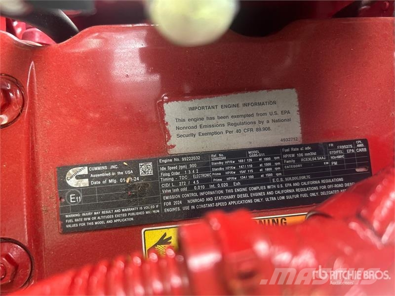 Wacker Neuson G130 Skid-Mounted Generator Set Dīzeļģeneratori