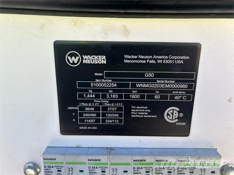 Wacker Neuson G50 Geradores Diesel