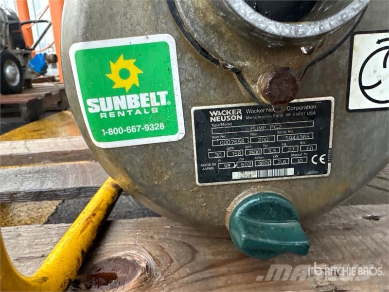 Wacker Neuson PG2 Water Pump Wasserpumpen