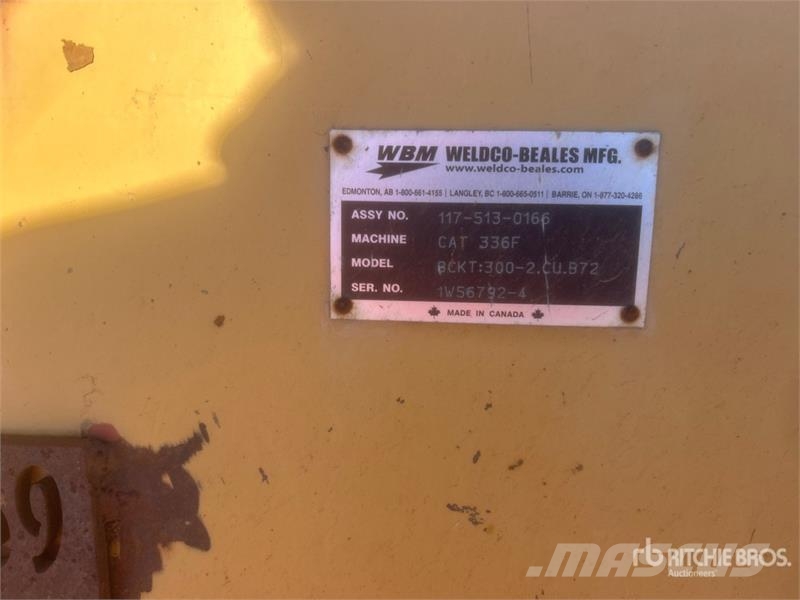 WBM 300-2.CU.B72 70 in Digging Excavator Bucket - Fits Godet