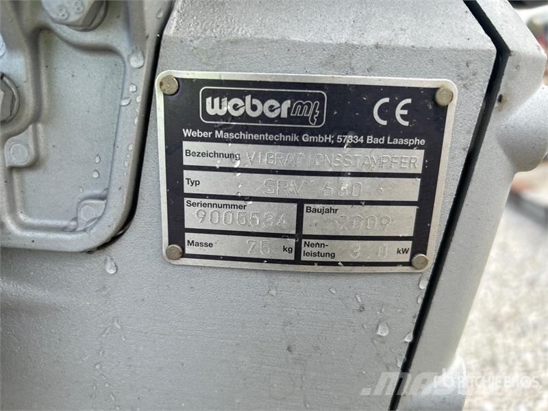 Weber SRV660 Jumping Jack Tamper Compacteurs