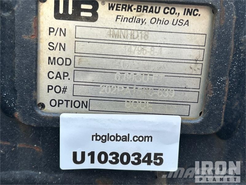 Werk-Brau MNHD18 18 in 0.80 m3 Cleanup Excavator Bucket - Fi Buckets
