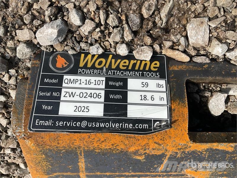  Wolverine QMP1-16-10T Skid Steer Attachment Mounti Other components