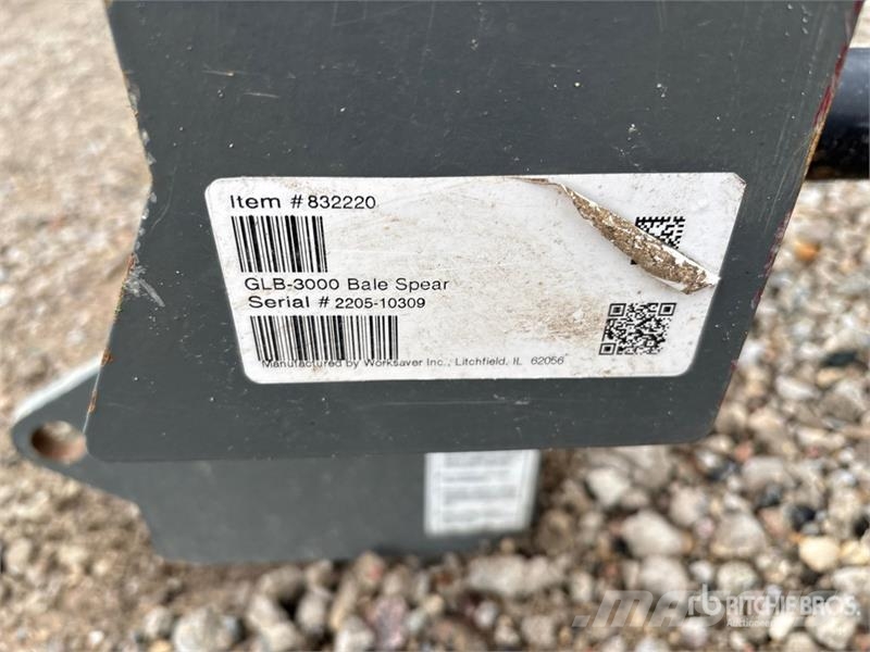 Worksaver GLB-3000 Bale Spear Other tractor accessories
