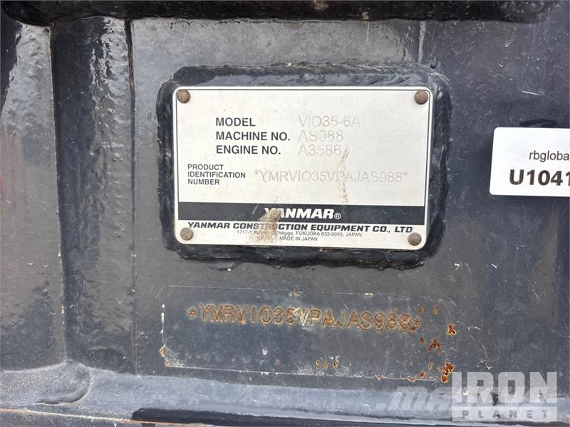 Yanmar ViO35-6A Mini bagri <7t