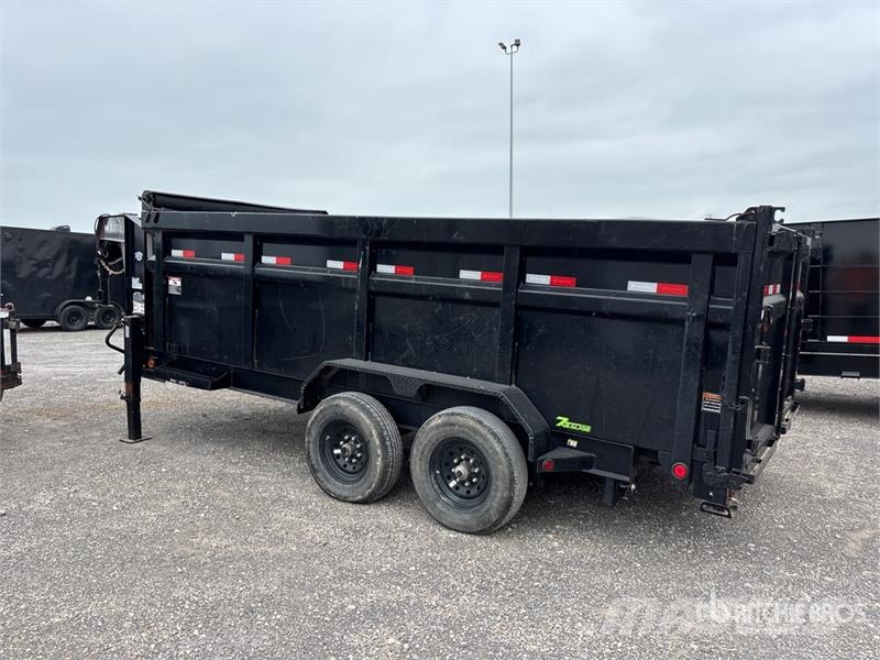 16 ft T/A Gooseneck Dump Utility Trailer Kipper