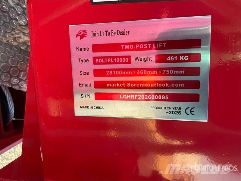  2 Post 10000 lb Vehicle Lift (Unused) Maszyny budowlane - Inne