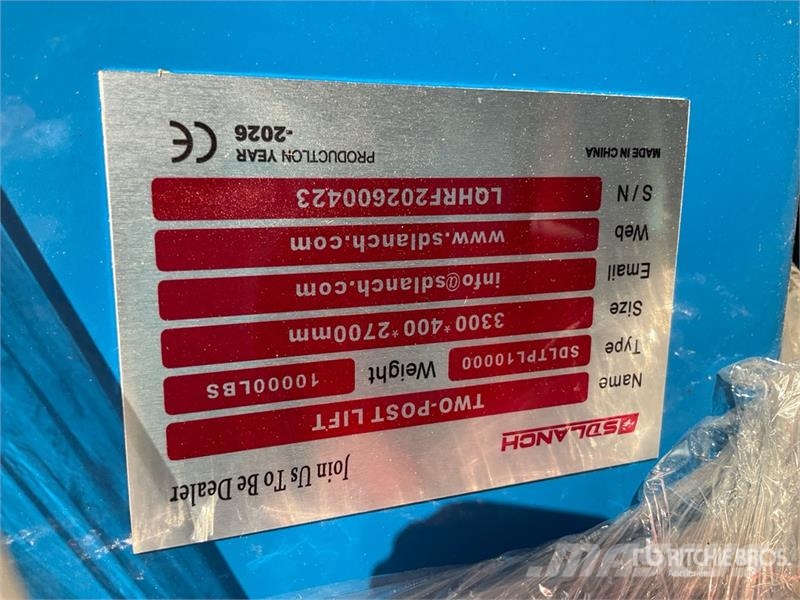 2 Post 10000 lb Vehicle Lift (Unused) Otros