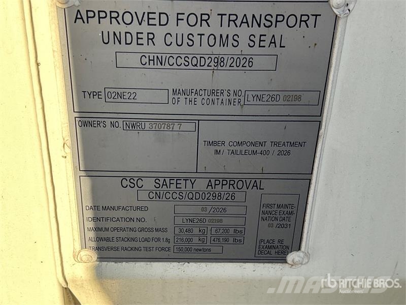  20 ft Office Storage Container (Unused) Contenedores de almacenamiento
