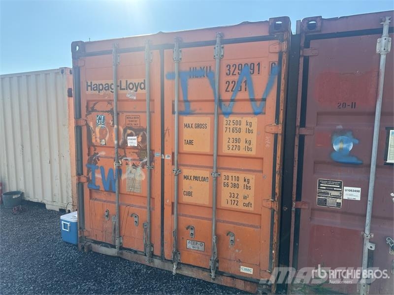  20 ft Standard Conex Box 329691-6 I With Orange  f Kontejnerji za skladiščenje