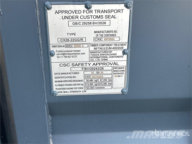 20 ft Standard Multi-Door Storage Container Kontejnerji za skladiščenje