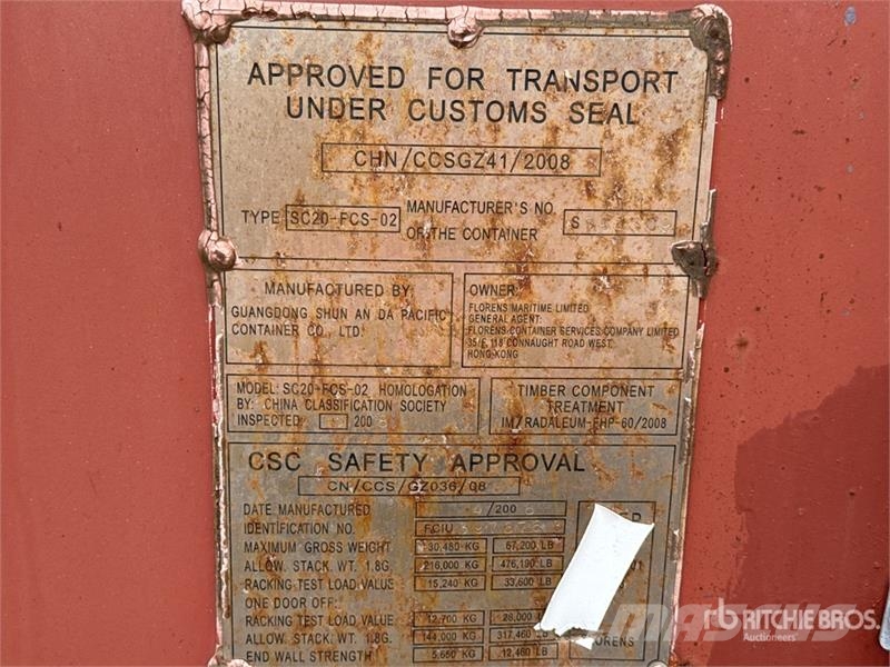 20 ft Standard Storage Container Lagerbehälter