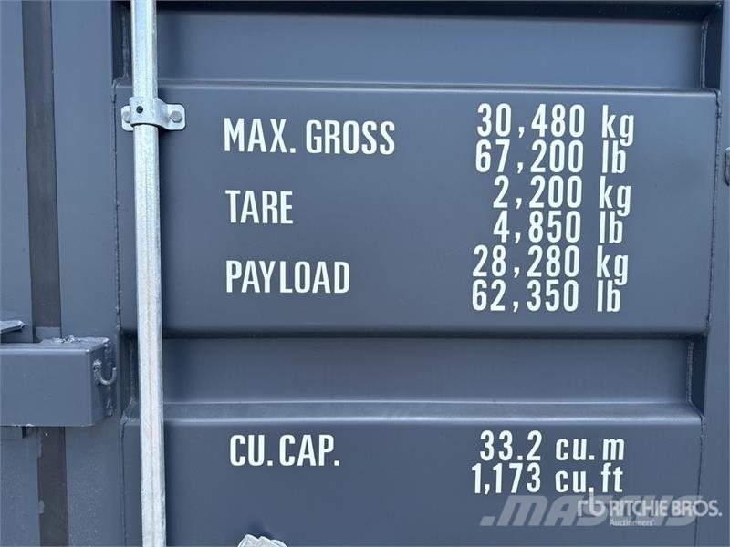  20 ft Standard Storage Container (Unused) Containere pentru depozitare