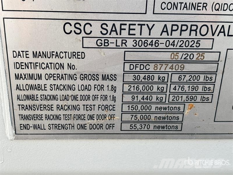 20 ft x 8 ft Container Mobile Office (Unused) Muu