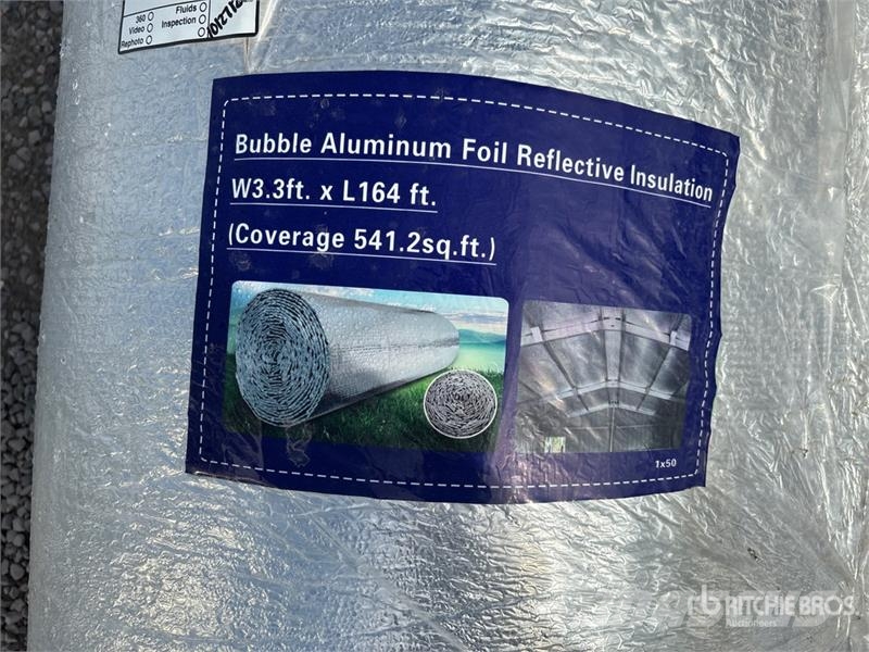 3.3 ft x 164 ft Bubble Aluminum Foil Reflective In Csörlők, emelőberendezések és anyagmozgató liftek