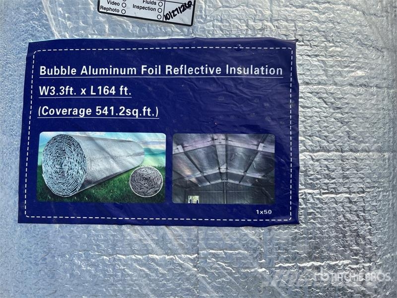 3.3 ft x 164 ft Bubble Aluminum Foil Reflective In Csörlők, emelőberendezések és anyagmozgató liftek