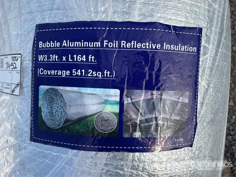 3.3 ft x 164 ft Bubble Aluminum Foil Reflective In Csörlők, emelőberendezések és anyagmozgató liftek