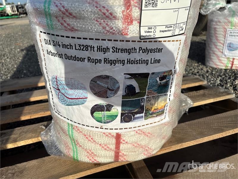  3/4 in x 328 ft High Strength Polyester Arborist O Andre komponenter