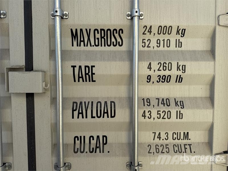  40 ft High Cube Multi-Door Storage Container (Unus 貯蔵