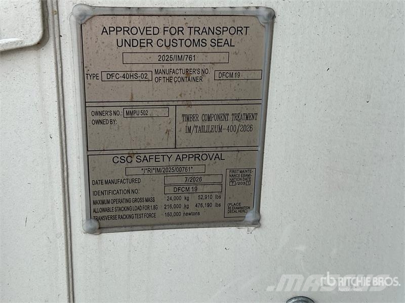 40 ft High Cube Multi-Door Storage Container Kontejnerji za skladiščenje