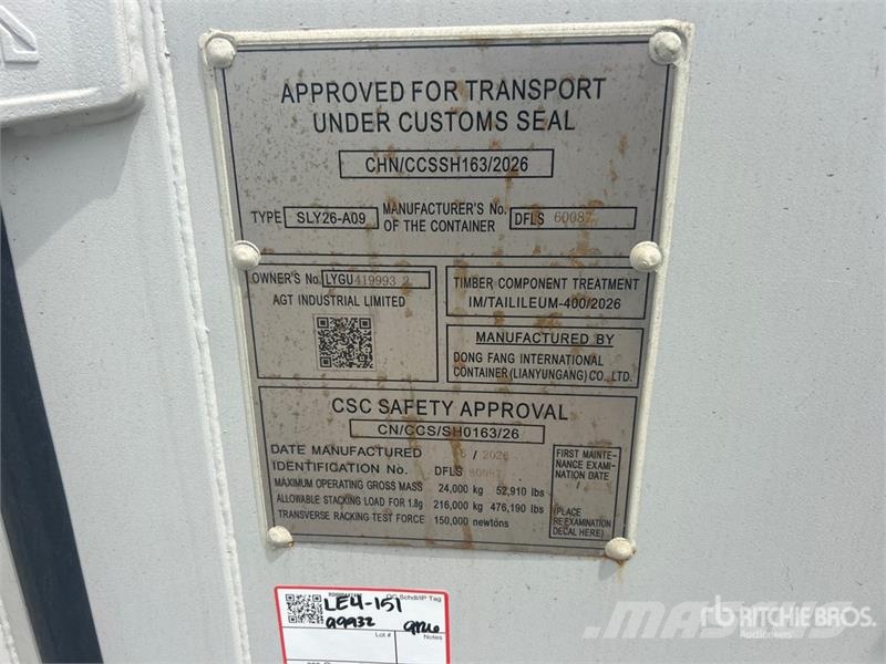 40 ft High Cube Multi-Door Storage Container Varastokontit
