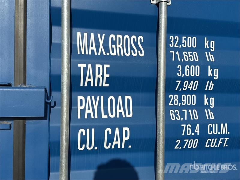  40 ft High Cube Storage Container (Unused) 貯蔵