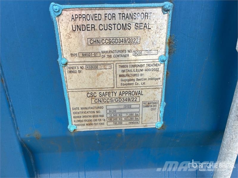  40 ft High Cube Storage Container 貯蔵