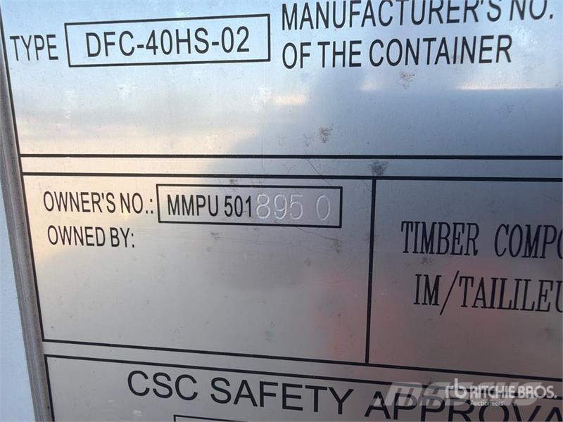 40 ft High Cube Storage Container (Unused) Soojakud