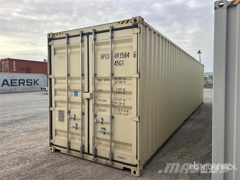  40 ft High Cube Storage Container Uzglabāšanas konteineri