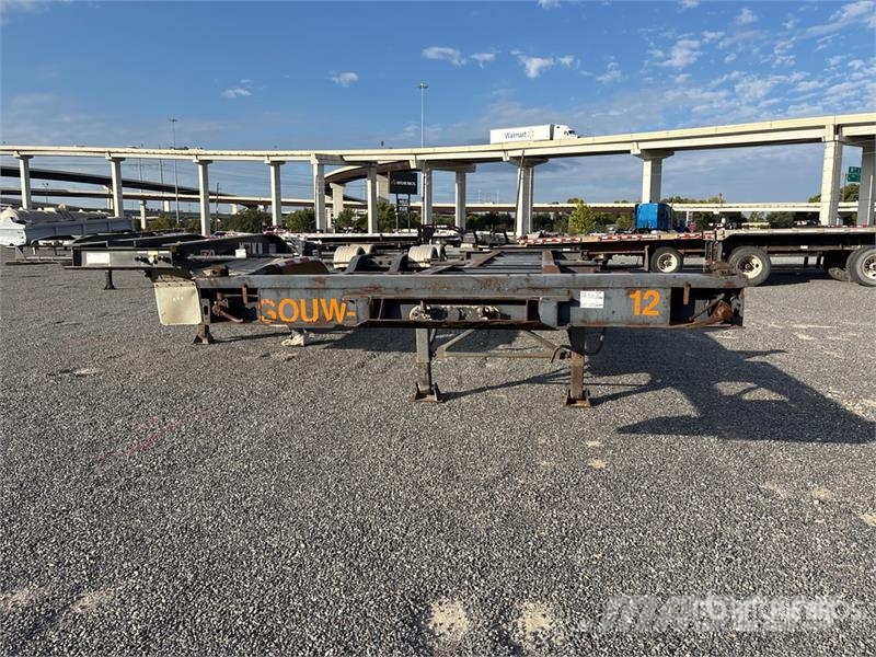 40 ft Spread Axle T/A Extendable Container Trailer Kontejnerske prikolice
