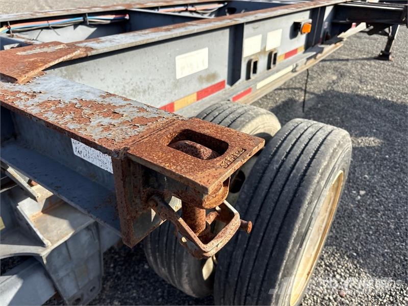 40 ft Spread Axle T/A Extendable Container Trailer Kontejnerske prikolice